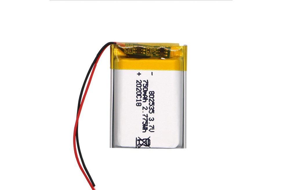 802535聚合物锂电池750mah 3.7V 美容仪器 按摩仪器 可定制锂电池