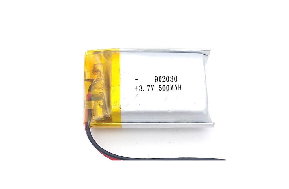 Polymer lithium battery 3.7v 902030 500mAh lithium ion soft pack 92030 rechargeable lithium battery